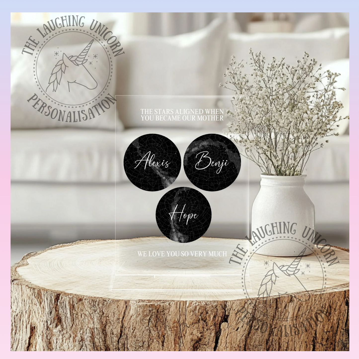 Personalised Star Map for Mum - 3 names