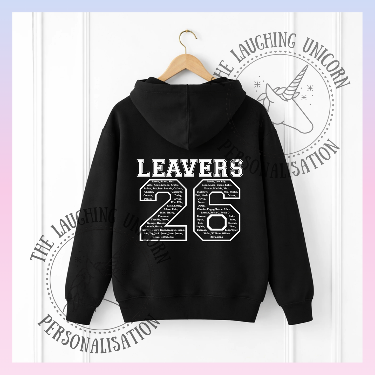 2026 Personalised Leavers Hoody
