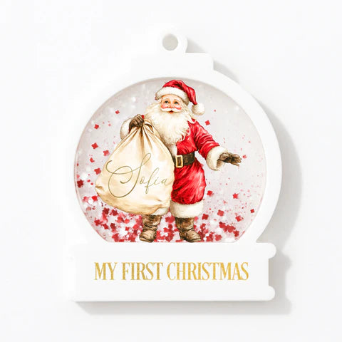 Personalised Shaker Style Christmas Tree Decoration