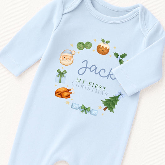 My First Christmas Dinner Baby Vest – Festive Outfit
