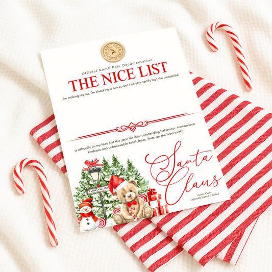 Christmas Nice List Letters