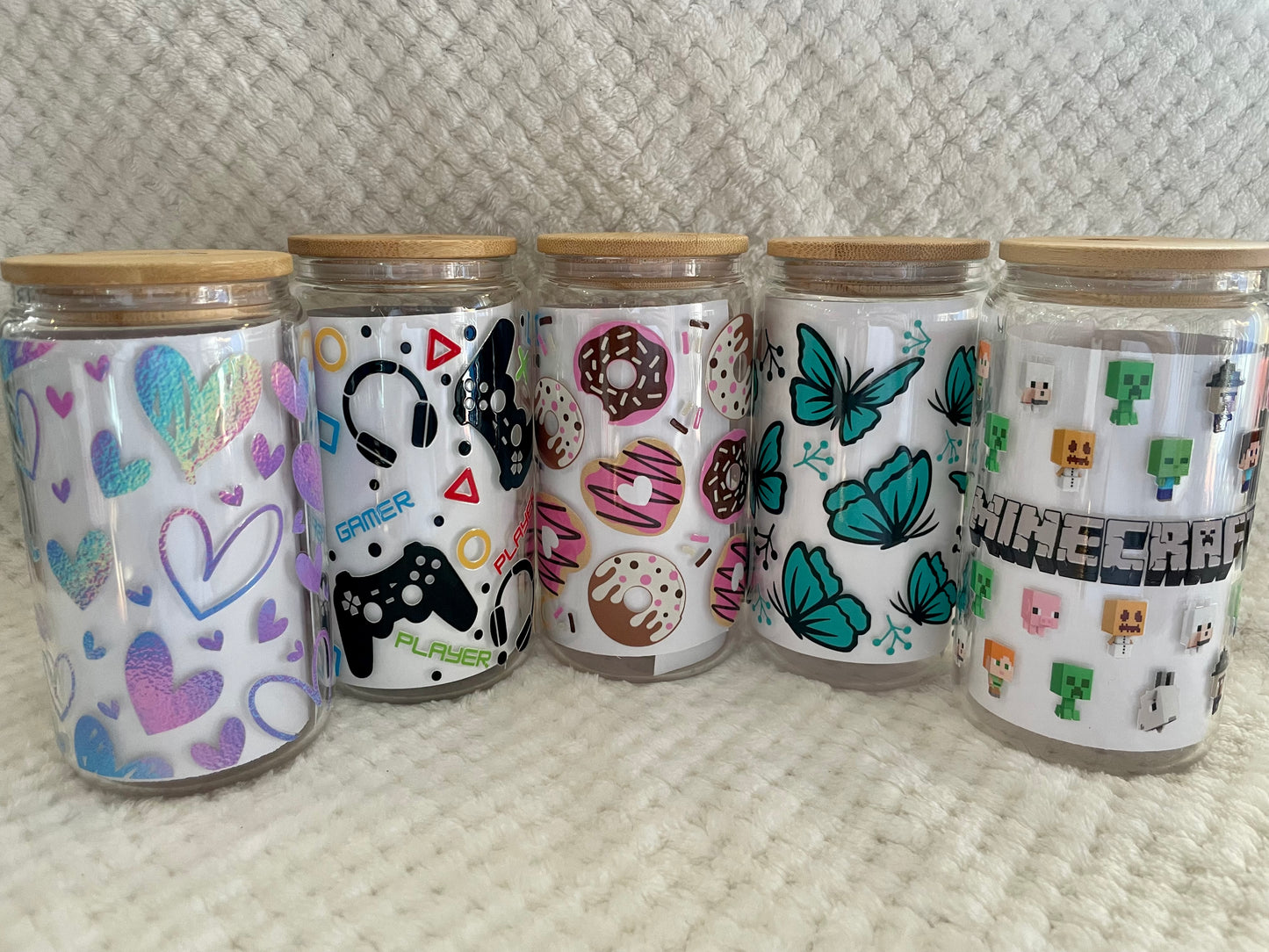 16oz Glass Libby Can Cup – Cute Reusable Drinkware