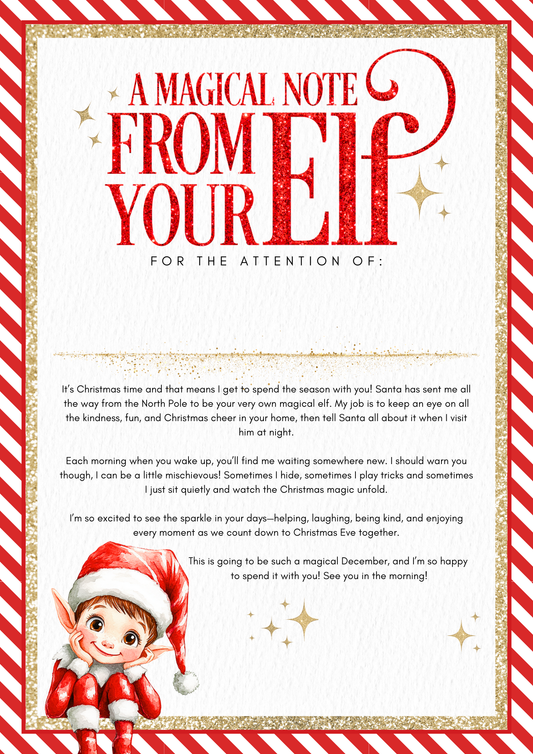 Personalised Magical Elf Letters